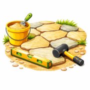 Flagstone installation